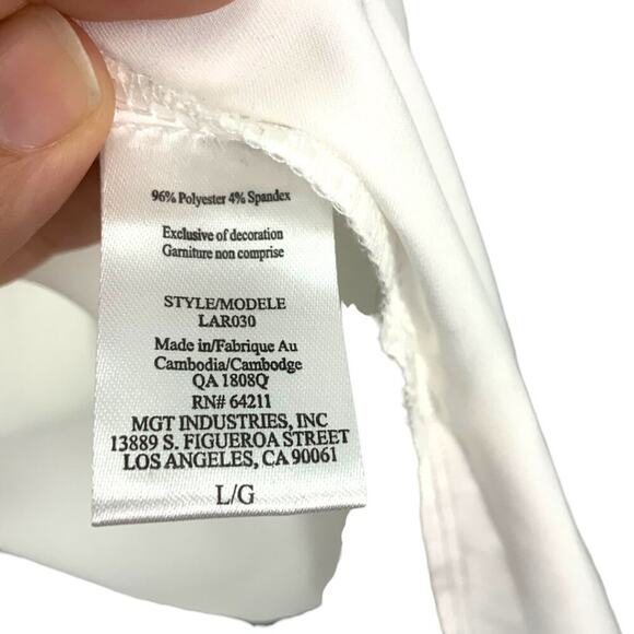 In Bloom by Jonquil Open Front White Satin Bride Robe Size Large NWOT - Picture 9 of 10